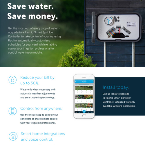 Racho Pro Installers Save Water and Money